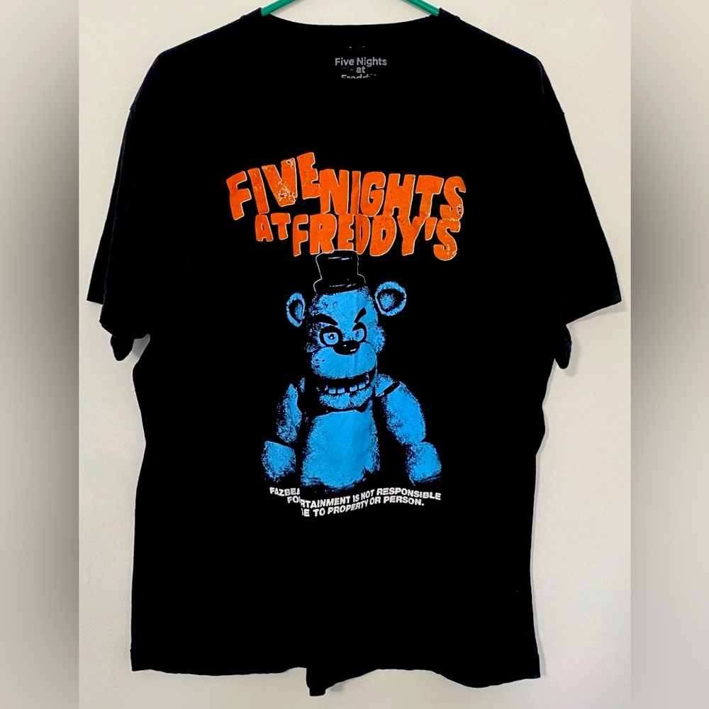 Five Nights At Freddy's Jumbo Print T-Shirt Fazbear Adult Small FNAF